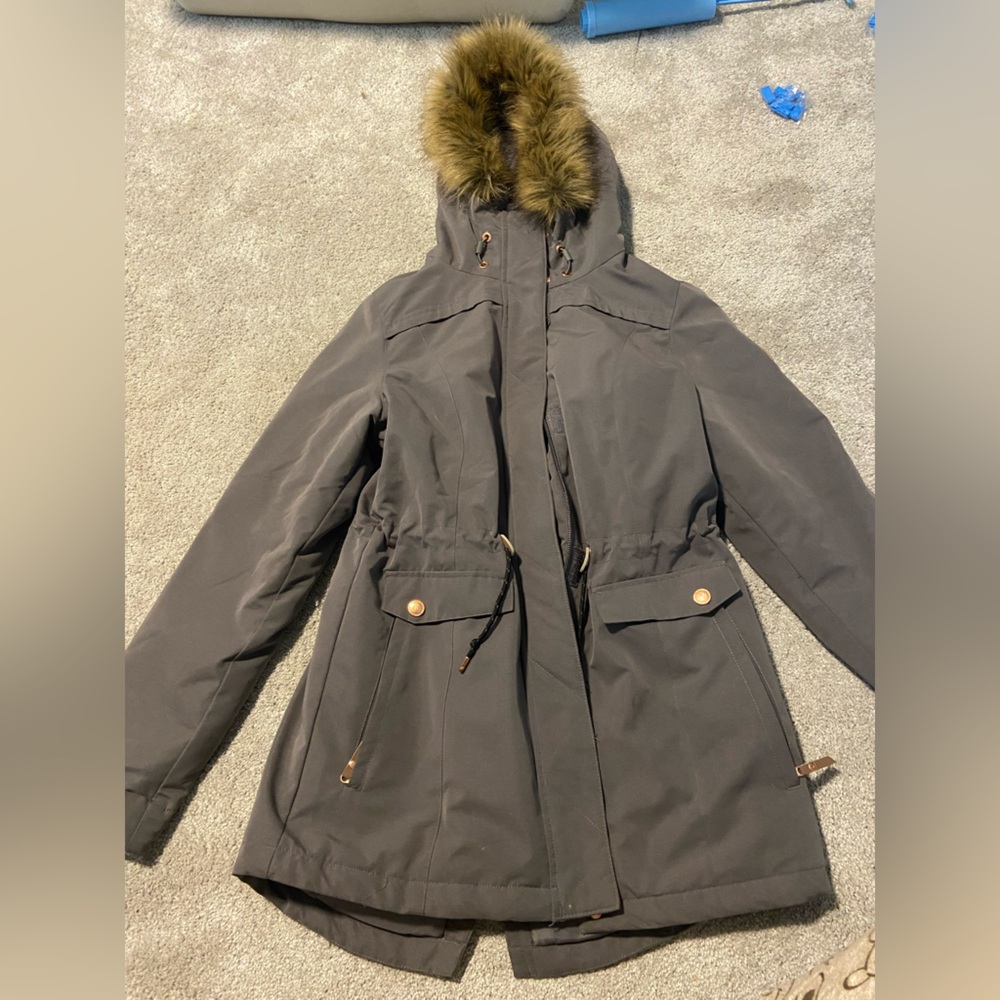 Grey winter coat